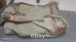Vintage Swiss Army Military Backpack Leather Canvas The Last Of Us Show Abbys