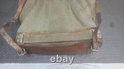 Vintage Swiss Army Military Backpack Leather Canvas The Last Of Us Show Abbys