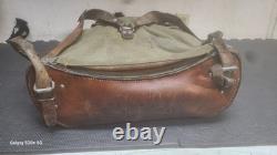 Vintage Swiss Army Military Backpack Leather Canvas The Last Of Us Show Abbys