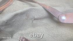 Vintage Swiss Army Military Backpack Leather Canvas The Last Of Us Show Abbys