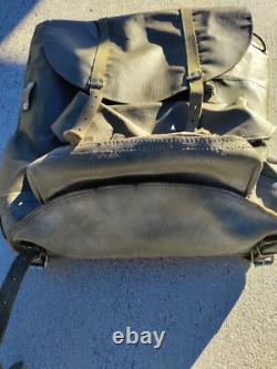 Vintage Swiss Army Military Backpack Rubberized Waterproof Hunting Rucksack Bag