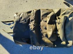 Vintage Swiss Army Military Backpack Rubberized Waterproof Hunting Rucksack Bag