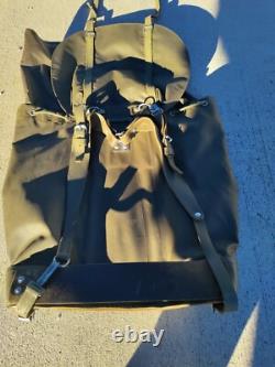 Vintage Swiss Army Military Backpack Rubberized Waterproof Hunting Rucksack Bag