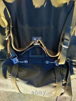Vintage Swiss Army Military Backpack Rubberized Waterproof Hunting Rucksack Bag