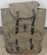 Vintage Swiss Army Military Backpack Rucksack Canvas Leather