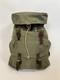 Vintage Swiss Army Military Backpack Rucksack Canvas Leather Salt & Pepper 1955