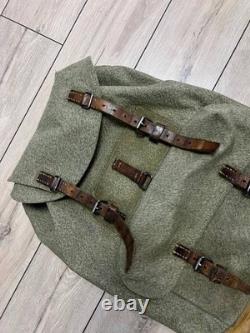 Vintage Swiss Army Military Backpack Rucksack Canvas Salt & Pepper Switzerland