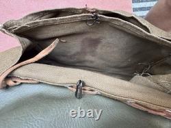 Vintage Swiss Army Military Canvas Effiektensak Backpack Complete + breadbag