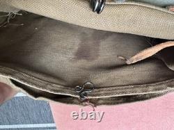 Vintage Swiss Army Military Canvas Effiektensak Backpack Complete + breadbag