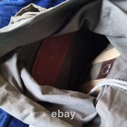 Vintage Swiss Army Military Mountain Backpack Rucksack Leather Canvas post WW2