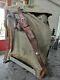 Vintage Swiss Army Military Mountain Backpack And Bag Leather Canvas Salt Pepper