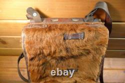 Vintage Swiss Army Military Pony Fur Backpack Tornister Rucksack Frick Bern28 43