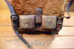 Vintage Swiss Army Military Pony Fur Backpack Tornister Rucksack Frick Bern28 43