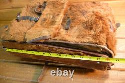 Vintage Swiss Army Military Pony Fur Backpack Tornister Rucksack Frick Bern28 43