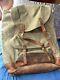 Vintage Swiss Army Military Switzerland Rucksack Backpack 1972 Leather Canvas