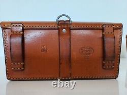 Vintage Swiss Army Pair Leather Belt Bag Switzerland 1966 Pouch STGW57 Ammo Bag