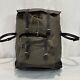 Vintage Swiss Army Rubberized Military Backpack Leather Straps 1986 Camping Mil