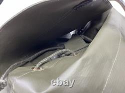 Vintage Swiss Army Rubberized Waterproof & Leather Military 1980s Backpack