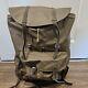 Vintage Swiss Army Rubberized Waterproof & Leather Military Rucksack Backpack