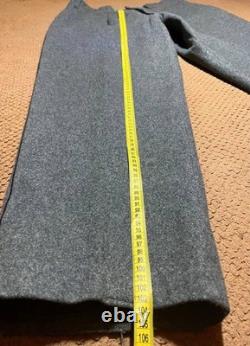 Vintage Swiss Army Wool Uniform Jacket Pants Set Grey Military 54N 56 ZH60