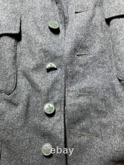 Vintage Swiss Army Wool Uniform Jacket Pants Set Grey Military 54N 56 ZH60