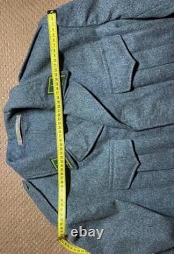 Vintage Swiss Army Wool Uniform Jacket Pants Set Grey Military 54N 56 ZH60