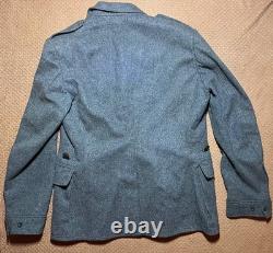 Vintage Swiss Army Wool Uniform Jacket Pants Set Grey Military 54N 56 ZH60