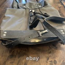 Vintage Swiss Military Backpack Rubberized Army Waterproof Rucksack Survival Bag