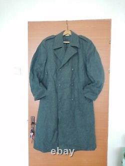 Vintage Swiss military army wool winter coat coats man men clothing surplus gear