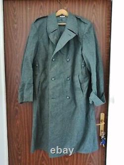 Vintage Swiss military army wool winter coat coats man men clothing surplus gear