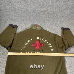 Vintage Tommy Hilfiger Jacket Mens Medium Military Patrol Surplus Fleece Green Vintage Tommy Hilfiger Jacket Mens Medium Military Patrol Surplus Fleece Green