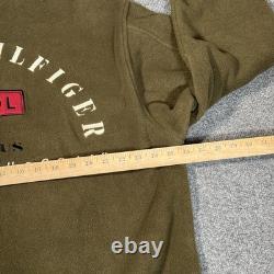 Vintage Tommy Hilfiger Jacket Mens Medium Military Patrol Surplus Fleece Green