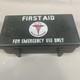 Vintage U. S. Army Medical First Aid Kit Metal Case With Original Contents