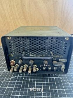 Vintage U. S. Army Military Radio Telephone Telegraph Terminal TH-5/TG untested