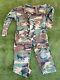 Vintage U. S. Army Usmc Military Camo Combat Cargo Fatigues Set Bdu Pants Jacket