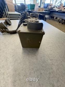 Vintage US ARMY Field Telephone Set TA-312/PT Military Radio Phone with Carry Bag