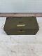 Vintage Us Army Footlocker With Tray Portable Chest Trunk Military