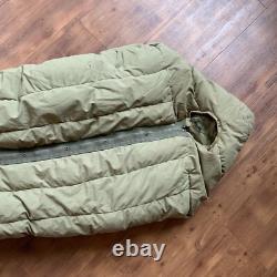 Vintage US Army M-1949 Feather Filled Mountain Regular Sleeping Bag Military