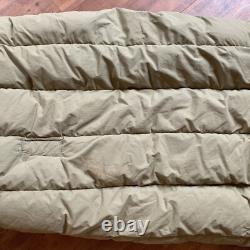 Vintage US Army M-1949 Feather Filled Mountain Regular Sleeping Bag Military