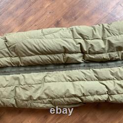 Vintage US Army M-1949 Feather Filled Mountain Regular Sleeping Bag Military