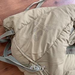 Vintage US Army M-1949 Feather Filled Mountain Regular Sleeping Bag Military