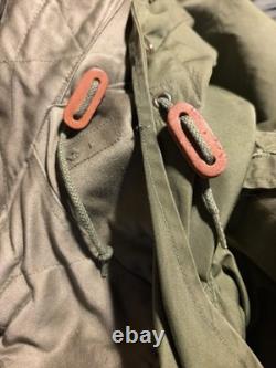 Vintage US Army M 1951 Fishtail Parka Jacket complete with coyote fur