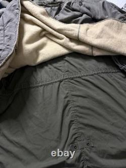 Vintage US Army M-1951 Fishtail Parka Shell M51 Military Coat Large Green 50s