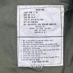 Vintage US Army M65 Field Coat Jacket Mens Medium Long Woodland Camo Hooded 80s