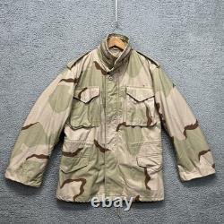Vintage US Army M65 Jacket Mens S REG Desert Camo Cold Weather Field Coat 90s
