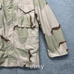 Vintage US Army M65 Jacket Mens S REG Desert Camo Cold Weather Field Coat 90s