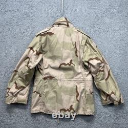 Vintage US Army M65 Jacket Mens S REG Desert Camo Cold Weather Field Coat 90s