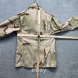 Vintage US Army M65 Jacket Mens S REG Desert Camo Cold Weather Field Coat 90s