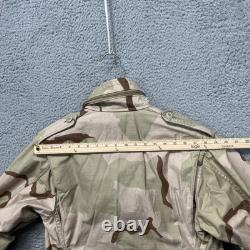 Vintage US Army M65 Jacket Mens S REG Desert Camo Cold Weather Field Coat 90s