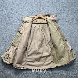 Vintage US Army M65 Jacket Mens S REG Desert Camo Cold Weather Field Coat 90s